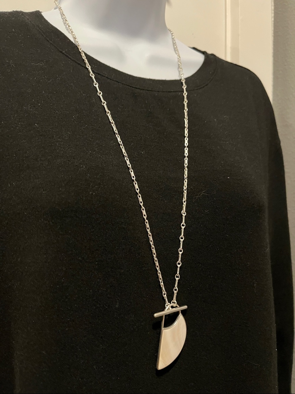 Lucky Brand Shell Toggle Statement Necklace